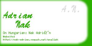 adrian nak business card